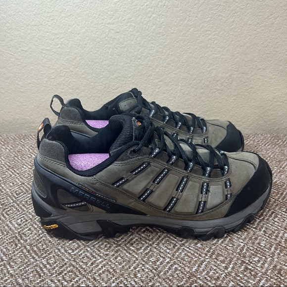 Merrell Outland Bermuda Blue Suede Men's Sz 11 Hiking Boot Outdoor Camp Gorpcore - Picture 1 of 8